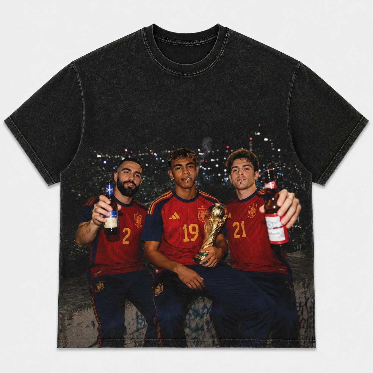 Spain Soccer Style Vintage Tee V3