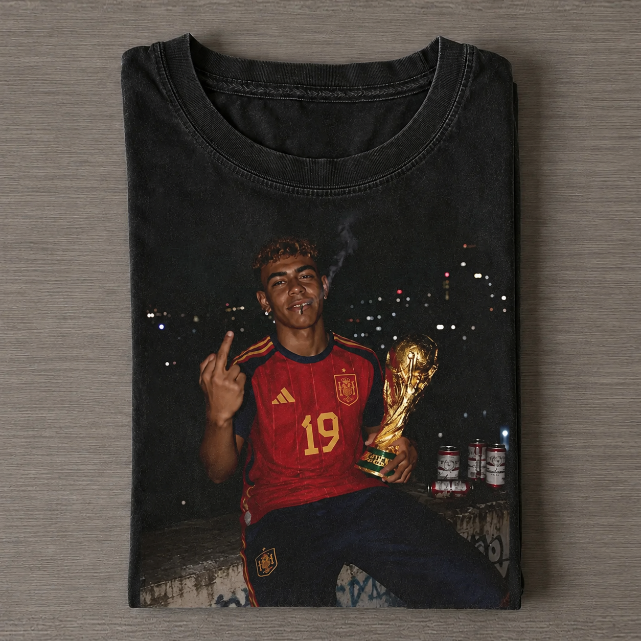 Spain Soccer Style Vintage Tee 29