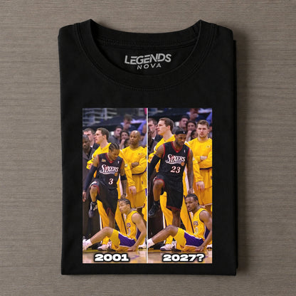 Iverson & LeBron Legend Step Over Comparison Tee