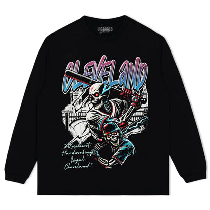 CLEVELAND BASEBALL TEE & LS & HOODIE