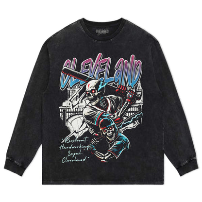 CLEVELAND BASEBALL TEE & LS & HOODIE