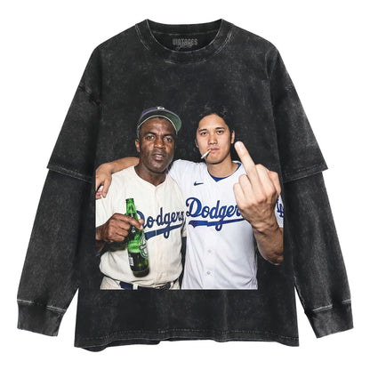 SHOHEI OHTANI & JACKIE ROBINSON V2 TANK TOP & TEE & LONG SLEEVE & LAYERED LS & HOODIE