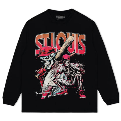 ST-LOUIS BASEBALL TEE & LS & HOODIE