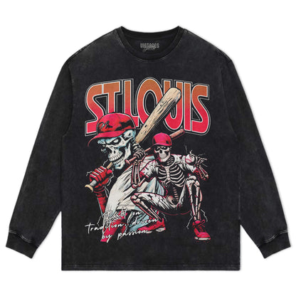 ST-LOUIS BASEBALL TEE & LS & HOODIE