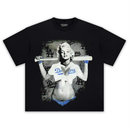 VINTAGE DODGERS & MARILYN MONROE TEE & LS & HOODIE